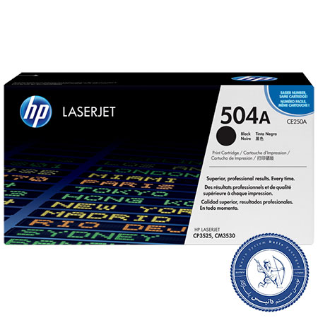 کارتریج تونر مشکی HP 504A (CE250A)